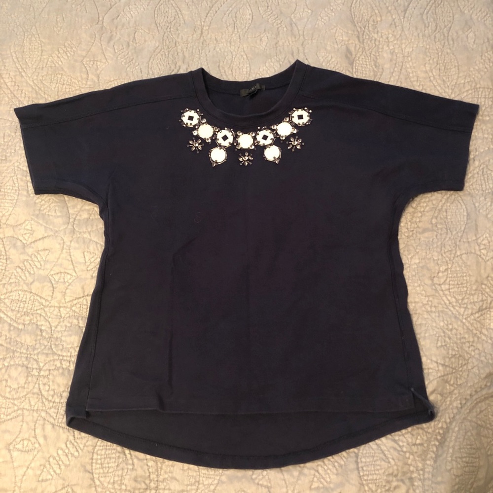 J. Crew necklace sweatshirt t-shirt